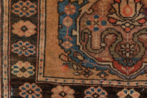 Antique Sarouk Area Rug (1' x 1')